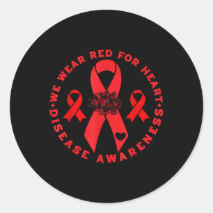 Sticker Rond Sensibilisation aux maladies cardiaques _1