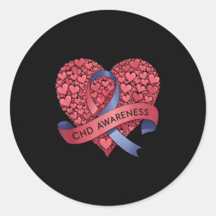 Sticker Rond Sensibilisation aux maladies cardiovasculaires Rib