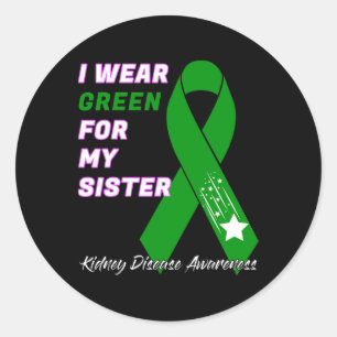 Sticker Rond Sensibilisation aux maladies du rein Dialyse Trans