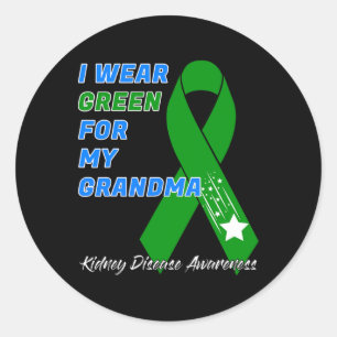 Sticker Rond Sensibilisation aux maladies du rein Dialyse Trans