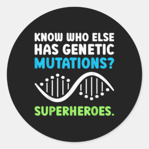 Sticker Rond Sensibilisation aux maladies rares Fiers Guerrier 