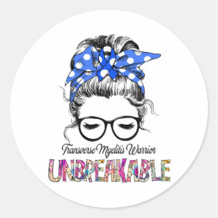 Sticker Rond Sensibilisation aux myélites transverses Cadeaux d