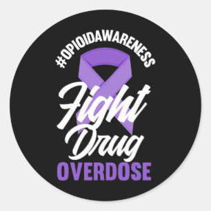 Sticker Rond Sensibilisation aux opioïdes Lutte contre la surdo