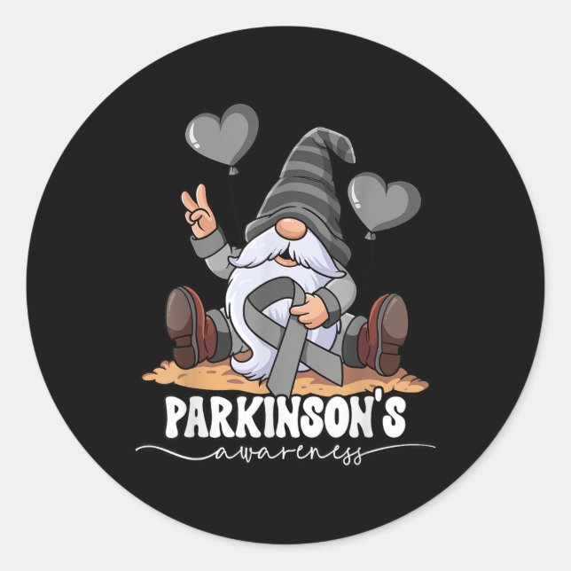 Sticker Rond Sensibilisation aux parkinsons (Devant)