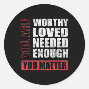 Sticker Rond Sensibilisation aux problèmes de santé mentale