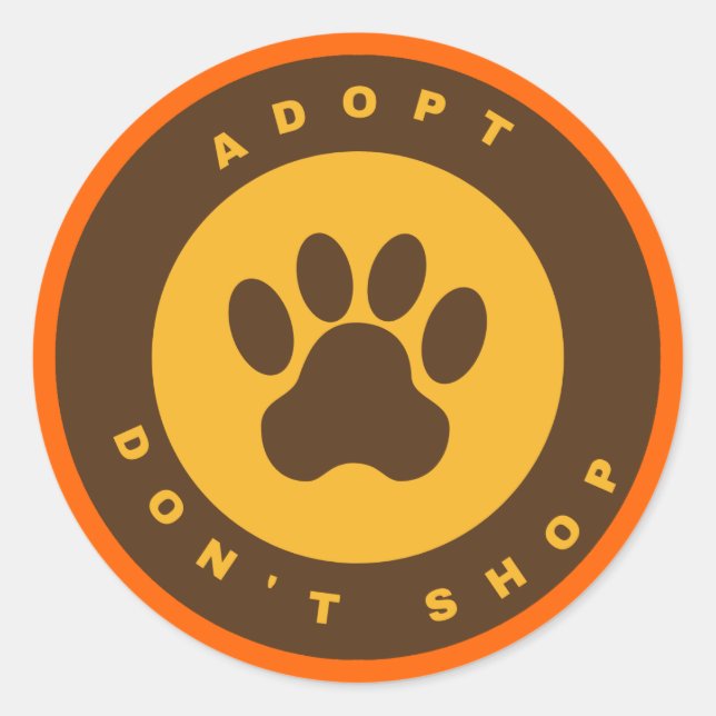 Sticker Rond Sensibilisation des animaux (Devant)