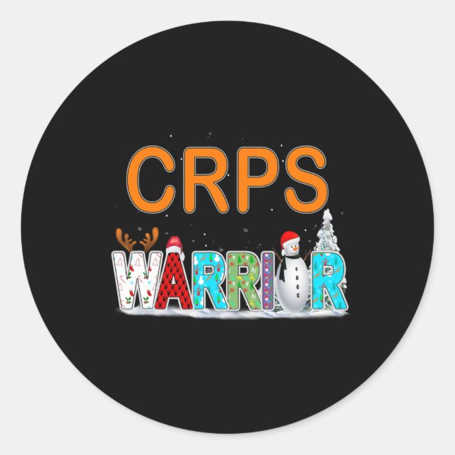 Sticker Rond Sensibilisation des combattants des Crps (Devant)