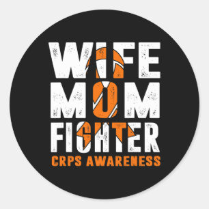 Sticker Rond Sensibilisation des femmes aux cultures de combat
