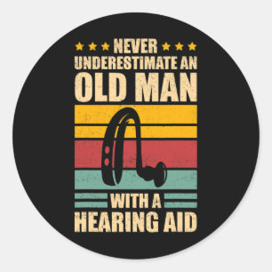 Sticker Rond Sensibilisation des hommes Sourds ASL et Fierté So
