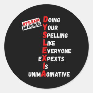 Sticker Rond Sensibilisation Faire Votre Orthographe Comme Tout