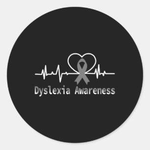 Sticker Rond Sensibilisation Famille de soutien dyslexique Hear