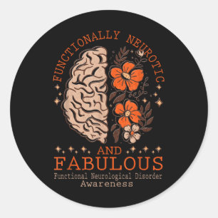 Sticker Rond Sensibilisation fonctionnelle aux troubles neurolo