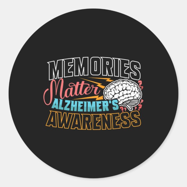 Sticker Rond Sensibilisation Heimer Dementia Senior (Devant)