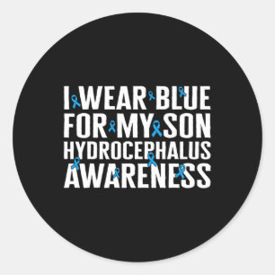 Sticker Rond Sensibilisation Je Porte Du Bleu Pour Mon Fils Rub