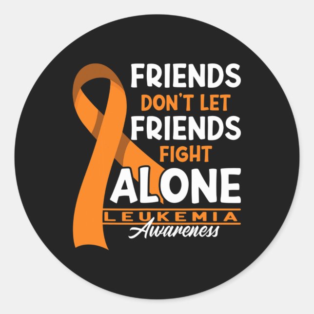 Sticker Rond Sensibilisation Les amis ne laissent pas les amis  (Devant)