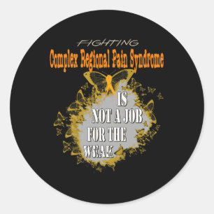 Sticker Rond Sensibilisation régionale complexe au syndrome de 