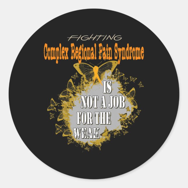 Sticker Rond Sensibilisation régionale complexe au syndrome de  (Devant)