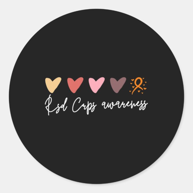 Sticker Rond Sensibilisation Subtile Des Crps Rsd (Devant)