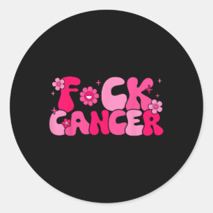 Sticker Rond Sensibilisation Super rétro au cancer du sein