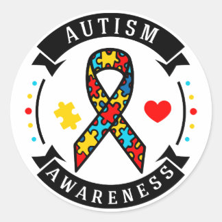 Sticker Rond Sensibilisation sur l'autisme