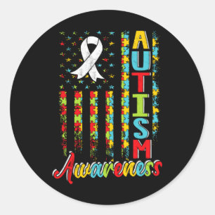 Sticker Rond Sensibilisation sur l'autisme Autistes Autistes So