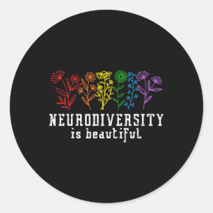 Sticker Rond Sensibilisation sur l'autisme La Neurodiversité Es