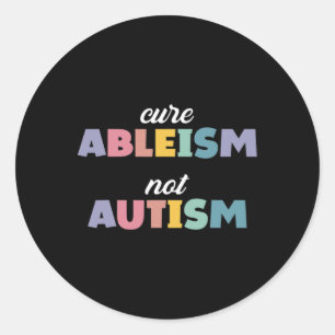 Sticker Rond Sensibilisation sur l'autisme L'Autisme Soutient L