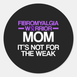 Sticker Rond Sensibilisation Survivant Maman Guerrier 1