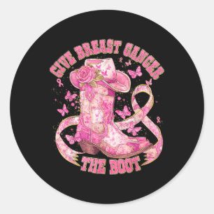 Sticker Rond Sensibiliser les femmes aux cancers du sein Les fe