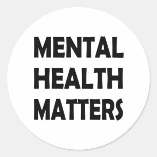 Sticker Rond Sensibiliser Questions de santé mentale
