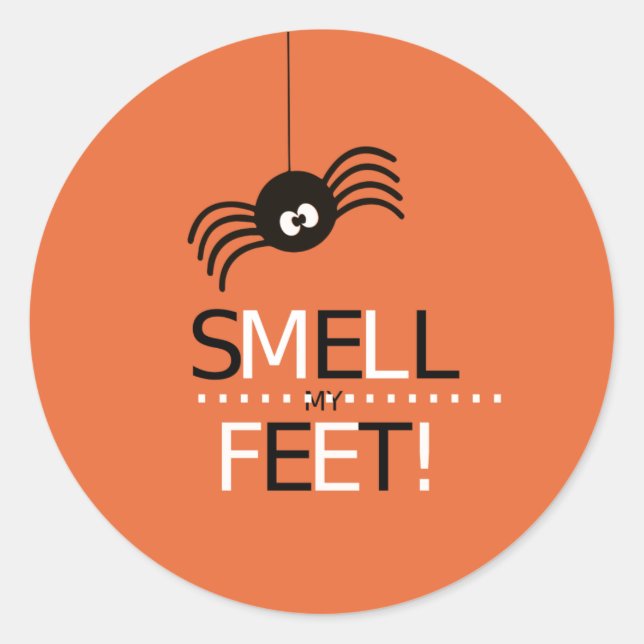 Sticker Rond Sentez mes pieds (Devant)