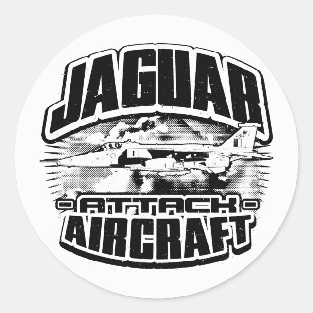 Sticker Rond SEPECAT Jaguar (Devant)