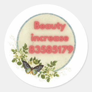 Sticker Rond Séquence Grobovoi, Augmentation de beauté, 8358517