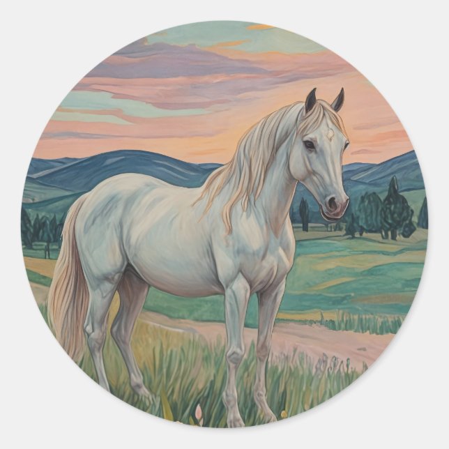 Sticker Rond Serenade sauvage (Devant)