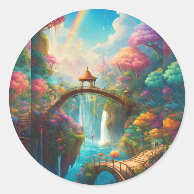 Sticker Rond Sérénité dans la collection T-shirt Nature (Devant)