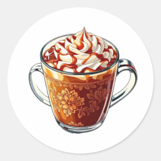 Sticker Rond Série de reportages à puces de style K11 - Stickes