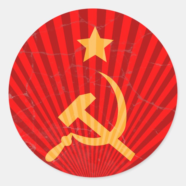 Sticker Rond Serp i molot (Devant)