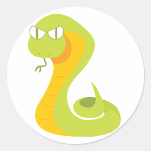 Sticker Rond Serpent