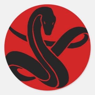 Sticker Rond Serpent