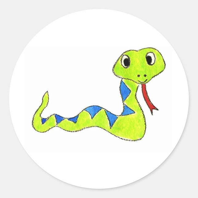 Sticker Rond Serpent (Devant)