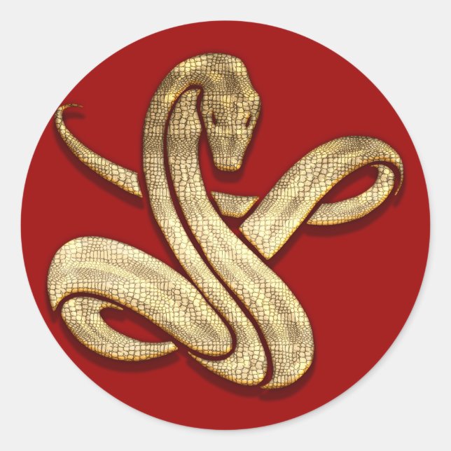 Sticker Rond Serpent (Devant)