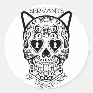 Sticker Rond Servants de l'autocollant Storm