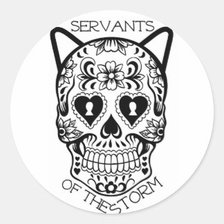 Sticker Rond Servants de l'autocollant Storm