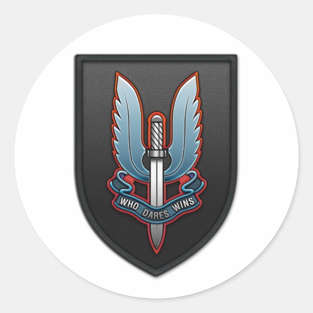 Sticker Rond Service aérien spécial (SAS) (Devant)