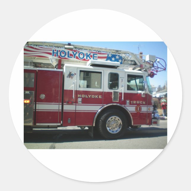 Sticker Rond Service des incendies (Devant)