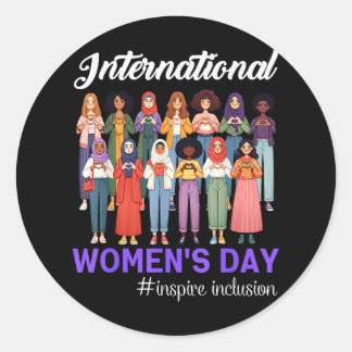 Sticker Rond Service d'urgence Infirmière Valentine's Day Steth