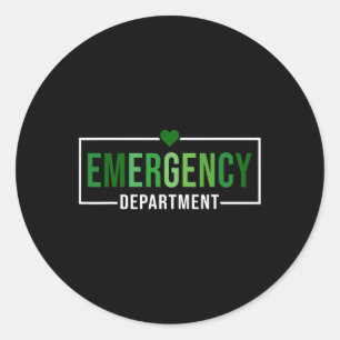 Sticker Rond Service d'urgence Jour de la Saint Patrick