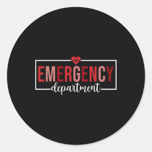 Sticker Rond Service d'urgence Par Aishopi Valentine's Day Em