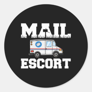 Sticker Rond Service postal Mail Us Post Worker