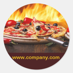 Sticker Rond service traiteur épicerie italienne Alimentation p